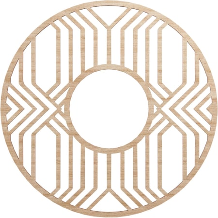 Ekena Millwork Empire Wood Fretwork Pierced Ceiling Medallion, Alder, 22"OD x 8"ID x 1/4"T CMWP22X22X0250EPAL
